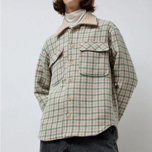 No.6 Store Wilson Jacket in Mint Lilac Plaid